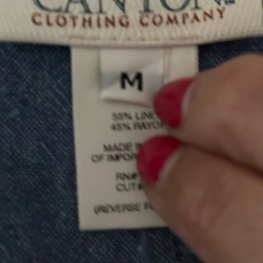 Vintage 90’s Denim Maxi Pinafore Dress Medium - Picture 7 of 7